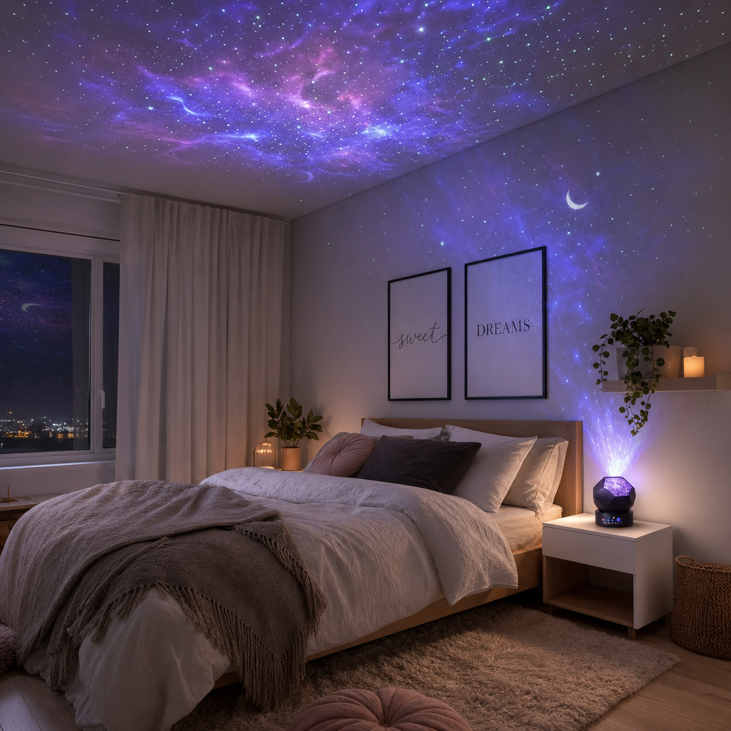 Galaxy Projektor sovrum — Hemmafint.se