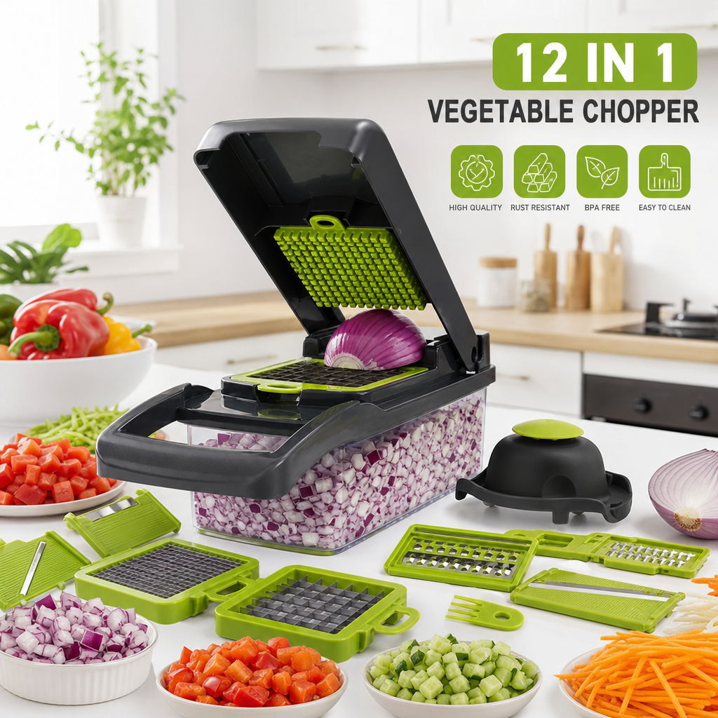 Veggie Chopper Pro — 12-i-1 — Hemmafint.se